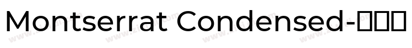Montserrat Condensed字体转换